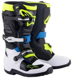 Alpinestars TECH 7 S Gyerekcsizma, fekete/ fehér/ fluo sárga/ kék, 2025, mérete 40, 5 (M132-26-405)