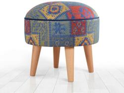  Atelier Del Sofa Pouffe Blue Rugrev - Kék