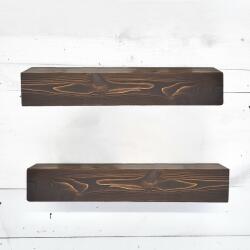  Hanah Home Dekoratív Fa fali polc Wooden Raf275