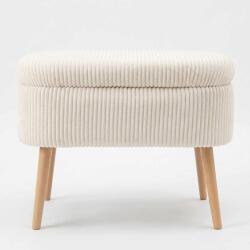  Atelier Del Sofa Puff Krém Mini Oslo Len - Krém