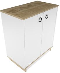  Hanah Home Konzolasztal WhiteOak Nüanse - Tölgy, Fehér