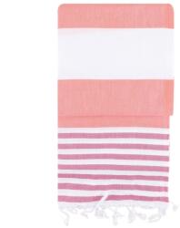  L' essential Maison Fouta (Beach Towel) Fuchsia White Sultan - Fuchsia, White