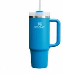 STANLEY 1913 Quencher H2.0 Flowstate Drinking Bottle with Straw 0.89L - Thermo Mug Cools for 9 Hours - 40 Hours Ice Cooled - Thermos Bottle BPA Free - Stainless Steel Drinking Cup - Azure - 100000143569