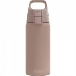 SIGG - Insulated drinking bottle - Thermos bottle Shield Therm One Dusk - carbonated drinks - leak-proof - dishwasher safe - BPA-free - 90% recycled stainless steel - warm gray - 0.5L - 6022.10