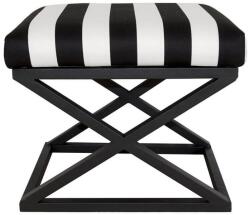  Atelier Del Sofa Pouffe Black White Capraz - Black, White