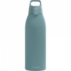 SIGG - Insulated drinking bottle - Thermos bottle Shield Therm One Morning Blue - carbonated drinks - leak-proof - dishwasher safe - BPA-free - 90% recycled stainless steel - gray blue - 1.5L - 6218.80