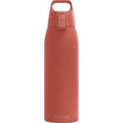 SIGG - Insulated drinking bottle - Thermos bottle Shield Therm One Eco Red carbonated drinks - Leak-proof - Dishwasher safe - BPA-free - 90% recycled stainless steel - Rust red - 1L - 6021.80