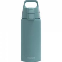 SIGG - Insulated drinking bottle - Thermos bottle Shield Therm One Morning Blue - carbonated drinks - leak-proof - dishwasher safe - BPA-free - 90% recycled stainless steel - gray blue - 0.5L - 6022.00