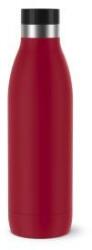 temsa HOGAR Emsa Bludrop drinking bottle, 0.7 liters, 100% leak-proof, quick-press closure, ergonomic 360° drinking pleasure, warm for 12 hours, cool for 24 hours, easy to clean, stainless steel, powder coating, 