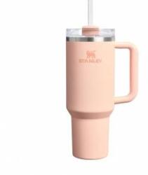 STANLEY 1913 Quencher H2.0 Flowstate Drinking Bottle with Straw 1.2L - Thermo Mug Cools Up to 11 Hours, 48 Ice Cooled - Thermos Bottle BPA Free Stainless Steel - Orange Cream - 100000115663