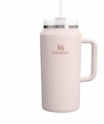 STANLEY 1913 Quencher H2.0 FlowState drinking bottle with straw 1.9L - Thermo mug Cools for 15 hours - 60 hours Ice cold - Dishwasher safe - Thermos bottle BPA free - Drinking cup - Rose Quartz - 100000112504