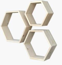  Hanah Home Dekoratív Fa Fali Polc Wooden Raf350