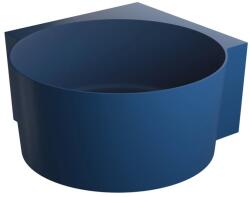 Omnires Cada pe colt asimetrica Omnires Ovo M+ compozit albastru midnight blue mat 120x120 cm (OVO120WNMB)