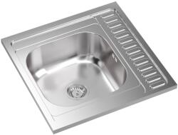 Quadron Chiuveta inox incastrata Quadron Sean 116 o cuva cu picurator finisaj inox satinat 60x60 cm (HD116SAT6060) Chiuveta