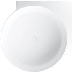 Omnires Cada pe colt asimetrica Omnires Ovo M+ compozit alb mat 120x120 cm (OVO120WNBM) - neakaisa