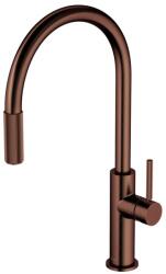 Omnires Baterie bucatarie cu dus extractibil Omnires Switch cu sistem filtrare apa finisaj cupru antichizat periat (SW9059-FD1ORB) - neakaisa