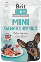 Brit Care Mini Salmon & Herring Sterilised Fillets in Gravy kutyatáptasak (48 x 85 g) 4.08kg