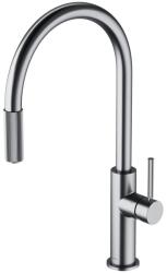 Omnires Baterie bucatarie cu dus extractibil Omnires Switch cu sistem filtrare apa finisaj nichel periat (SW9059-FD1NI)