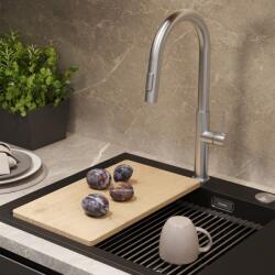 Quadron Baterie bucatarie cu dus extractibil Quadron Darcy finisaj inox periat (4172506_BS)
