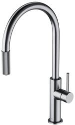 Omnires Baterie bucatarie cu dus extractibil Omnires Switch compatibila cu sistem filtrare apa finisaj nichel periat (SW9059NI)