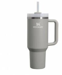STANLEY 1913 Quencher H2.0 Flowstate Drinking Bottle with Straw 1.2L - Thermo Mug Cools 11 Hours - 48 Hours Ice Cold - Dishwasher Safe - Thermos Bottle BPA Free - Stainless Steel Drinking Cup - Ash - 10000010