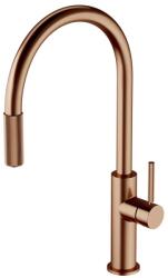 Omnires Baterie bucatarie cu dus extractibil Omnires Switch cu sistem filtrare apa finisaj cupru periat (SW9059-FD1CPB) - neakaisa