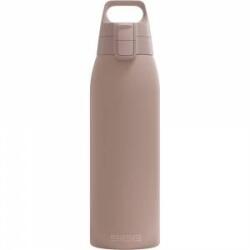 SIGG - Insulated drinking bottle - Thermos bottle Shield Therm One Dusk carbonated drinks - Leak-proof - Dishwasher safe - BPA-free - 90% recycled stainless steel - Warm gray - 1L - 6021.50