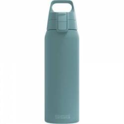 SIGG - Insulated drinking bottle - Thermos bottle Shield Therm One Morning Blue carbonated drinks - Leak-proof - Dishwasher safe - BPA-free - 90% recycled stainless steel - Gray blue - 0.75L - 6020.80