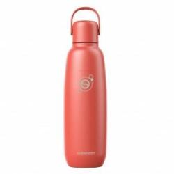 SodaStream Fizz & Go Stainless Steel Soda Bottle 0.9L Double Wall Insulated Thermos Bottle Keeps Hot & Cold for Carbonated Drinks Compatible with DUO, TERRA, ART, ENSO, Papaya Orange - 1062418440