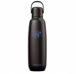 SodaStream Fizz & Go stainless steel soda bottle 0.9 l, double-walled insulated thermos bottle, keeps warm & cold, for carbonated drinks, compatible with DUO, TERRA, ART, ENSO & more, black - 1062413440