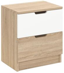  Hanah Home Lento Éjjeliszekrény Sonoma tölgy, Fehér