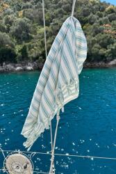  L' essential Maison Fouta (fürdőlepedő) Mınt Helen - menta