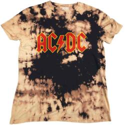 AC/DC Logo Wash Dip Dye Tan And Black M Ing (ACDCTS91MDD02)