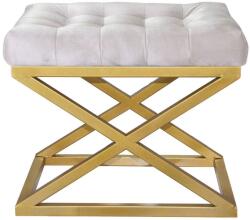  Atelier Del Sofa Pouffe Gold White Capraz - Arany, Fehér
