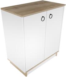  Hanah Home Console White Walnut Nüanse - White, Walnut