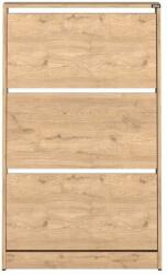 Hanah Home Cipősszekrény, Tölgy, Lapos
