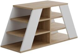 Hanah Home Cipősszekrény és Cipőpad - Fehér Pyramid Design - Tölgy, Fehér
