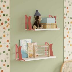  Hanah Home Wall Shelf Pink Tiger Cat 2 - Pink
