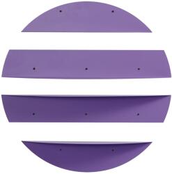  Hanah Home Dekoratív Fém Fali Polc Lila Vlnt118R4005