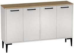  Hanah Home Konzolasztal Sapphire Oak White Frezya - Zafír Tölgy, Fehér