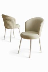 Hanah Home szék szett (2 darabos) Cream White Risa - krém, fehér
