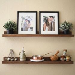  Hanah Home Dekoratív Fa Fali Polc Wooden Raf333
