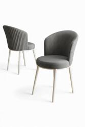 Hanah Home Chair Set (2 Pieces) Grey White Risa - Grey, White