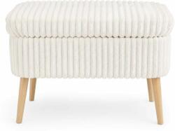  Atelier Del Sofa Pouffe Toscano Cream Mini Oslo Linen - Toscano Cream