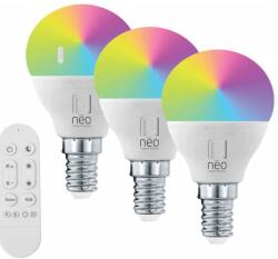 Immax 07745CDO - 3 darabos szett: 3x LED RGB+CCT, fényerőszabályozható izzó E14/6W/230V, Wi-Fi + távirányító 07745CDO (IM1492)