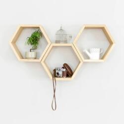  Hanah Home Dekoratív Fa Fali Polc Raf334