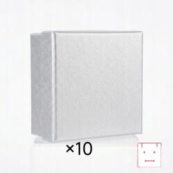 Andrii szyk w każdej chwili 10db Ékszerdoboz 8×8cm ezüst finom ajándék elegáns (10szt Pudełko na biżuterię 8×8cm srebrne )