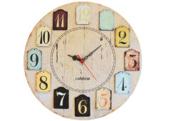 Art Wallity Decorative MDF Clock Multicolor Ms-44 (238HMA3143)