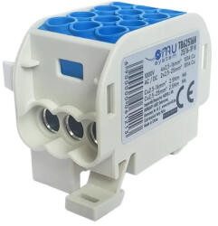 OMU System TB62516N 25/16mm2 1 pólus kék ónozott fővezetéki leágazókapocs főv: 2x2.5-25mm2 leág: 4x2.5-16mm2 (TB62516N)
