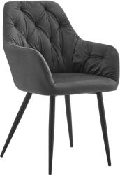  Design fotel, sötétszürke Velvet szövet, VERIO NEW